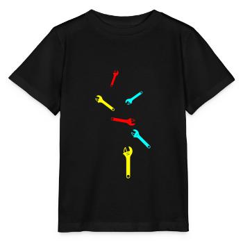 Wrench Icon - Stanley/Stella MINI CREATOR Kids’ T-Shirt - black - Front - Mikhail (115cm)