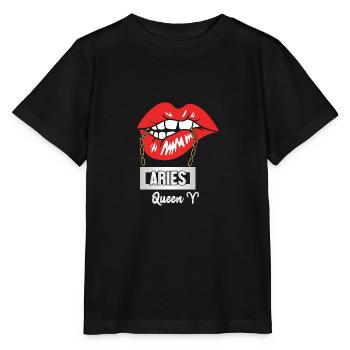 Sternzeichen Widder - Stanley/Stella Kinder T-Shirt MINI CREATOR  - Schwarz - Vorne - Mikhail (115cm)