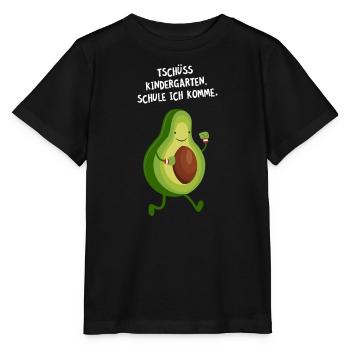 Tschüss Kindergarten Schule Ich Komme Avocado - Stanley/Stella Kinder T-Shirt MINI CREATOR  - Schwarz - Vorne - Mikhail (115cm)