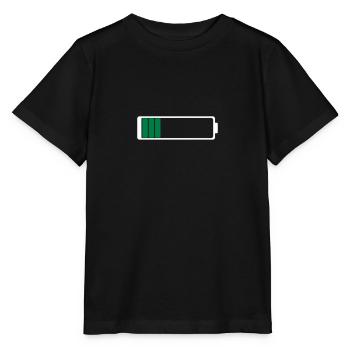 Akku leer - Stanley/Stella Kinder T-Shirt MINI CREATOR  - Schwarz - Vorne - Mikhail (115cm)