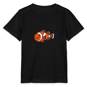 Poisson clown - T-shirt bio MINI CREATOR Stanley/Stella Enfant - noir - Devant - Mikhail (115cm)