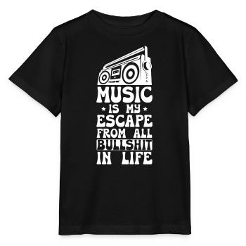 Trendy Music - Stanley/Stella MINI CREATOR Kids’ T-Shirt - black - Front - Mikhail (115cm)