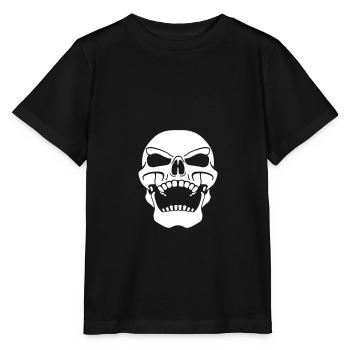 Pirate flag sneering - Stanley/Stella MINI CREATOR Kids’ T-Shirt - black - Front - Mikhail (115cm)