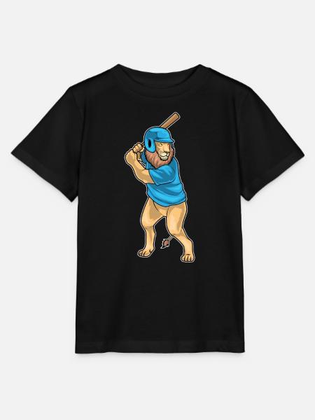 Löwe Baseball Baseballschläger - Stanley/Stella Kinder T-Shirt MINI CREATOR - Schwarz