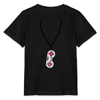 Halskette Schmuck alter Controller - Stanley/Stella Kinder T-Shirt MINI CREATOR  - Schwarz - Vorne - Mikhail (115cm)