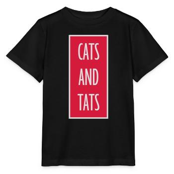 cats and tats Zitat - Stanley/Stella Kinder T-Shirt MINI CREATOR  - Schwarz - Vorne - Mikhail (115cm)