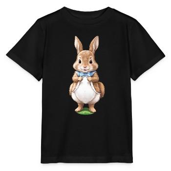 Cute Bunny Brown 5 - Stanley/Stella MINI CREATOR Kids’ T-Shirt - black - Front - Mikhail (115cm)