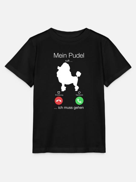Geschenk Anruf Pudel ruft - Stanley/Stella Kinder T-Shirt MINI CREATOR - Schwarz