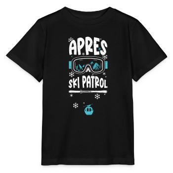 Apres Ski Patrol - Apres Ski - Stanley/Stella Kinder T-Shirt MINI CREATOR  - Schwarz - Vorne - Mikhail (115cm)