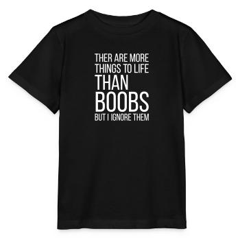 BOOBS - Stanley/Stella MINI CREATOR Kids’ T-Shirt - black - Front - Mikhail (115cm)