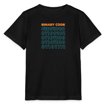 Binary code - Stanley/Stella MINI CREATOR Kids’ T-Shirt - black - Front - Mikhail (115cm)