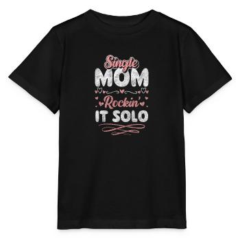 Fête des pères en solo - T-shirt bio MINI CREATOR Stanley/Stella Enfant - noir - Devant - Mikhail (115cm)