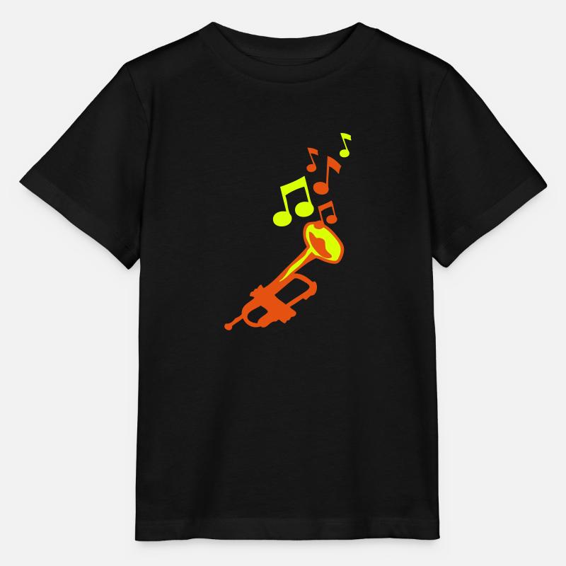 Trompete Trompete Trompete Noten - Stanley/Stella Kinder T-Shirt MINI CREATOR  - Schwarz