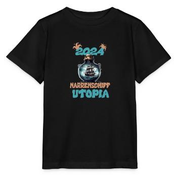 2024, Ship of Fools Utopia - Stanley/Stella MINI CREATOR Kids’ T-Shirt - black - Front - Mikhail (115cm)