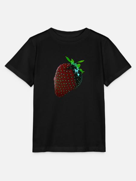 Erdbeere, technisch, Hightech, illustration - Stanley/Stella Kinder T-Shirt MINI CREATOR - Schwarz
