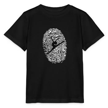 Fingerabdruck Tänzerin - Stanley/Stella Kinder T-Shirt MINI CREATOR  - Schwarz - Vorne - Mikhail (115cm)