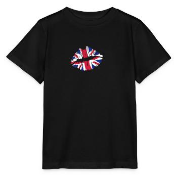 Union Jack - Stanley/Stella Kinder T-Shirt MINI CREATOR  - Schwarz - Vorne - Mikhail (115cm)