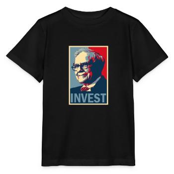 warren buffett investir II acheter et détenir une bourse - T-shirt bio MINI CREATOR Stanley/Stella Enfant - noir - Devant - Mikhail (115cm)