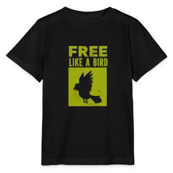 Oiseaux - Vol - Conservation de la nature Amoureux des animaux - Zoo - T-shirt bio MINI CREATOR Stanley/Stella Enfant - noir - Devant - Mikhail (115cm)