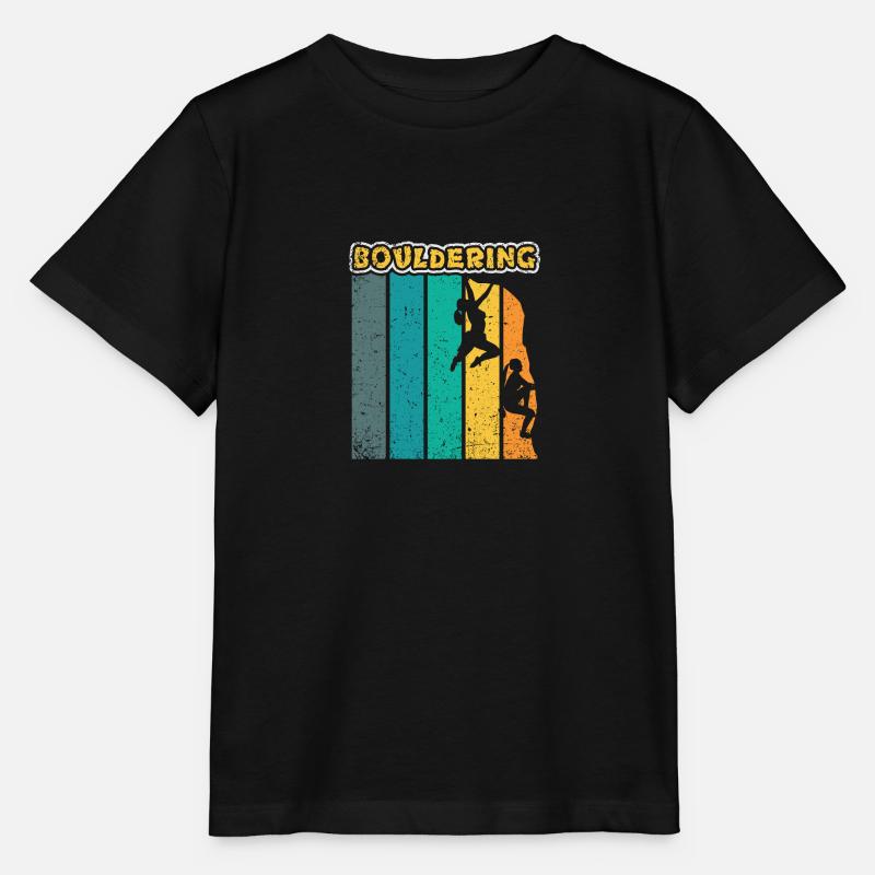 Bouldern Klettern Kletterer Boulderer Geschenk - Stanley/Stella Kinder T-Shirt MINI CREATOR  - Schwarz