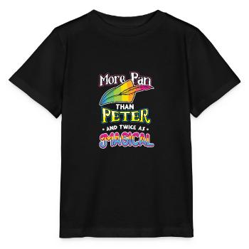 More Than Peter And Twice As Magical LGBT Gift - Stanley/Stella MINI CREATOR Kids’ T-Shirt - black - Front - Mikhail (115cm)