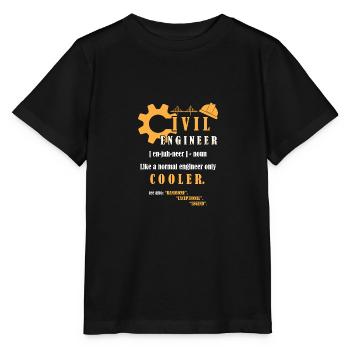 Bau Ingenieur Baustelle Bauarbeiter - Stanley/Stella Kinder T-Shirt MINI CREATOR  - Schwarz - Vorne - Mikhail (115cm)