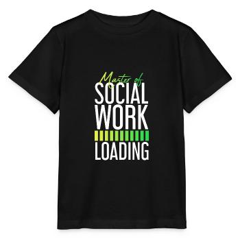 Travailleurs sociaux Travail social Travail social - T-shirt bio MINI CREATOR Stanley/Stella Enfant - noir - Devant - Mikhail (115cm)