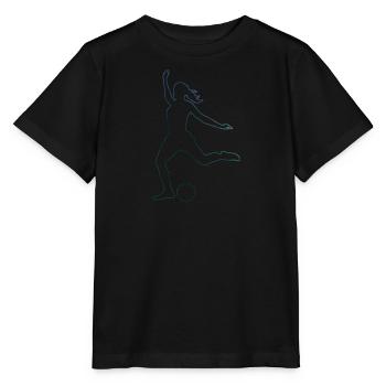 Fussballspiel Damen Fussballspielen Herren - Stanley/Stella Kinder T-Shirt MINI CREATOR  - Schwarz - Vorne - Mikhail (115cm)