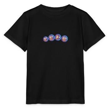 famille disco, famille, bal disco, discothèque - T-shirt bio MINI CREATOR Stanley/Stella Enfant - noir - Devant - Mikhail (115cm)