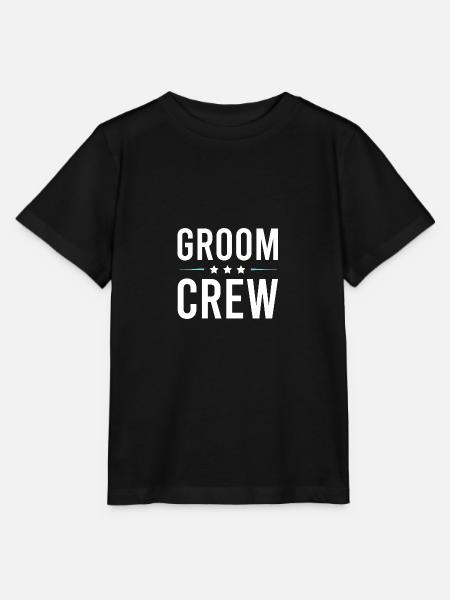 Groom Crew - Stanley/Stella Kinder T-Shirt MINI CREATOR - Schwarz