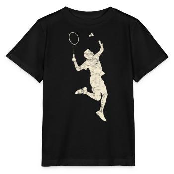 Badminton - Sports de balle - Badminton - T-shirt bio MINI CREATOR Stanley/Stella Enfant - noir - Devant - Mikhail (115cm)