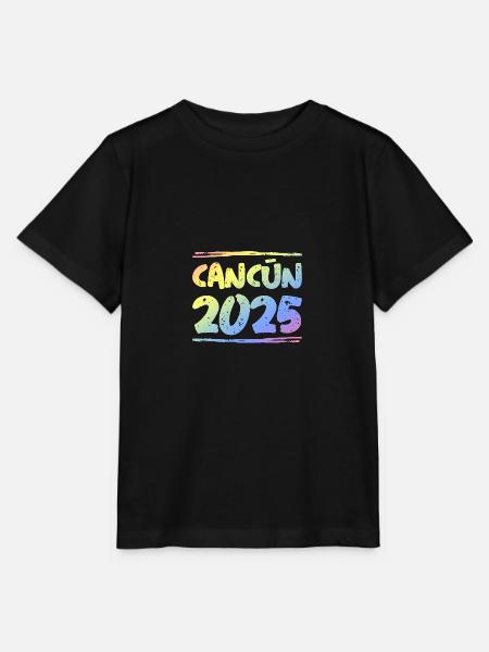 Cancun 2025 Bunt - Stanley/Stella Kinder T-Shirt MINI CREATOR - Schwarz