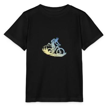 Mountainbiker Mountainbike - Stanley/Stella Kinder T-Shirt MINI CREATOR  - Schwarz - Vorne - Mikhail (115cm)