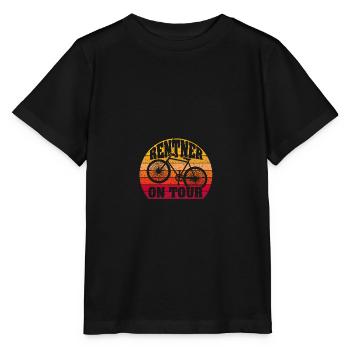 Retraités en tournée | Vélo | vélo - T-shirt bio MINI CREATOR Stanley/Stella Enfant - noir - Devant - Mikhail (115cm)