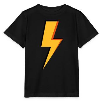 Blitz - Leistung - Strom - Stanley/Stella Kinder T-Shirt MINI CREATOR  - Schwarz - Vorne - Mikhail (115cm)