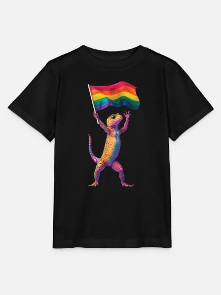 Gecko - Stanley/Stella Kinder T-Shirt MINI CREATOR - Schwarz