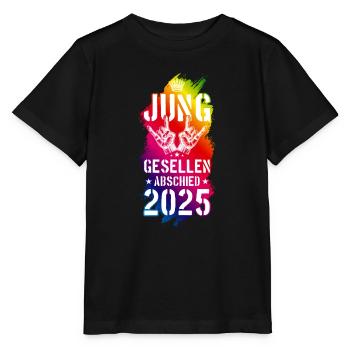 Enterrement de vie de garçon 2025 Enterrement de vie de garçon - T-shirt bio MINI CREATOR Stanley/Stella Enfant - noir - Devant - Mikhail (115cm)