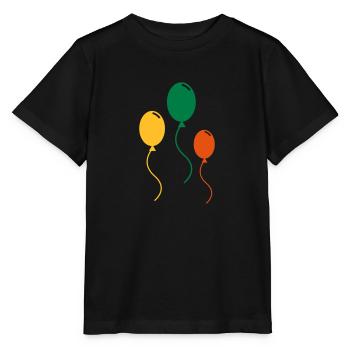 luftballons - Stanley/Stella Kinder T-Shirt MINI CREATOR  - Schwarz - Vorne - Mikhail (115cm)