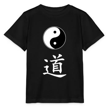 yin yang dao - T-shirt bio MINI CREATOR Stanley/Stella Enfant - noir - Devant - Mikhail (115cm)