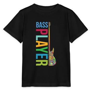 BASS PLAYER - Bass guitar - Stanley/Stella MINI CREATOR Kids’ T-Shirt - black - Front - Mikhail (115cm)