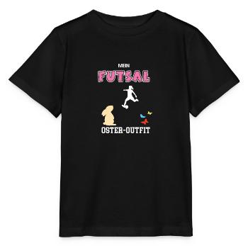 Futsalerin Ostern Futsalspielerin Oster Outfit - Stanley/Stella Kinder T-Shirt MINI CREATOR  - Schwarz - Vorne - Mikhail (115cm)
