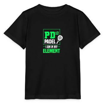 Padel Tennis Paddle Padel Ball Paddling Padel Tennis - Stanley/Stella MINI CREATOR Kids’ T-Shirt - black - Front - Mikhail (115cm)