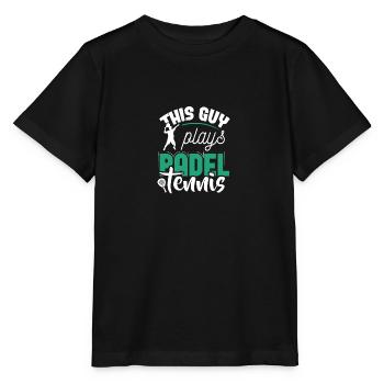 Padel Tennis Paddle Padel Ball Paddling Padel Tennis - Stanley/Stella MINI CREATOR Kids’ T-Shirt - black - Front - Mikhail (115cm)
