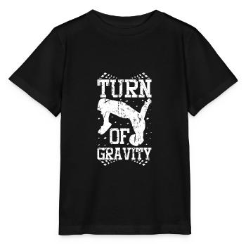 Turn Of Gravity Parkour Backflip - Stanley/Stella MINI CREATOR Kids’ T-Shirt - black - Front - Mikhail (115cm)