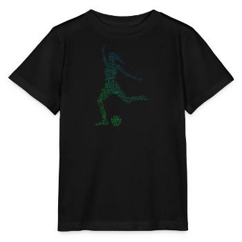 Football masculin Football féminin Match de football - T-shirt bio MINI CREATOR Stanley/Stella Enfant - noir - Devant - Mikhail (115cm)
