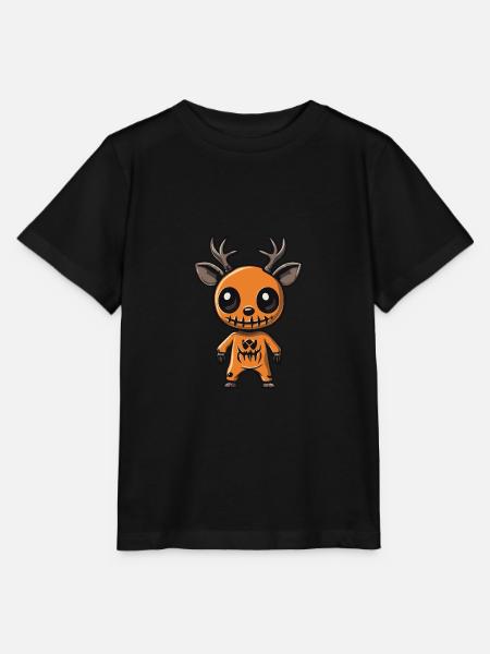 Hirsch Halloween Lustig Zombie - Stanley/Stella Kinder T-Shirt MINI CREATOR  - Schwarz