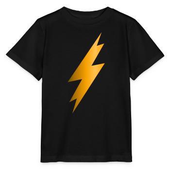Eclair foudre - T-shirt bio MINI CREATOR Stanley/Stella Enfant - noir - Devant - Mikhail (115cm)
