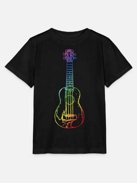 Ukulele im Vintage-Stil - Stanley/Stella Kinder T-Shirt MINI CREATOR - Schwarz
