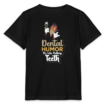 Humour dentaire C’est comme arracher les dents - T-shirt bio MINI CREATOR Stanley/Stella Enfant - noir - Devant - Mikhail (115cm)