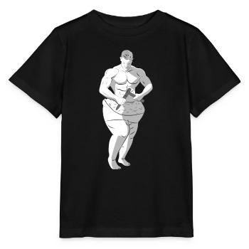 Fitness Slimming Men - Stanley/Stella MINI CREATOR Kids’ T-Shirt - black - Front - Mikhail (115cm)